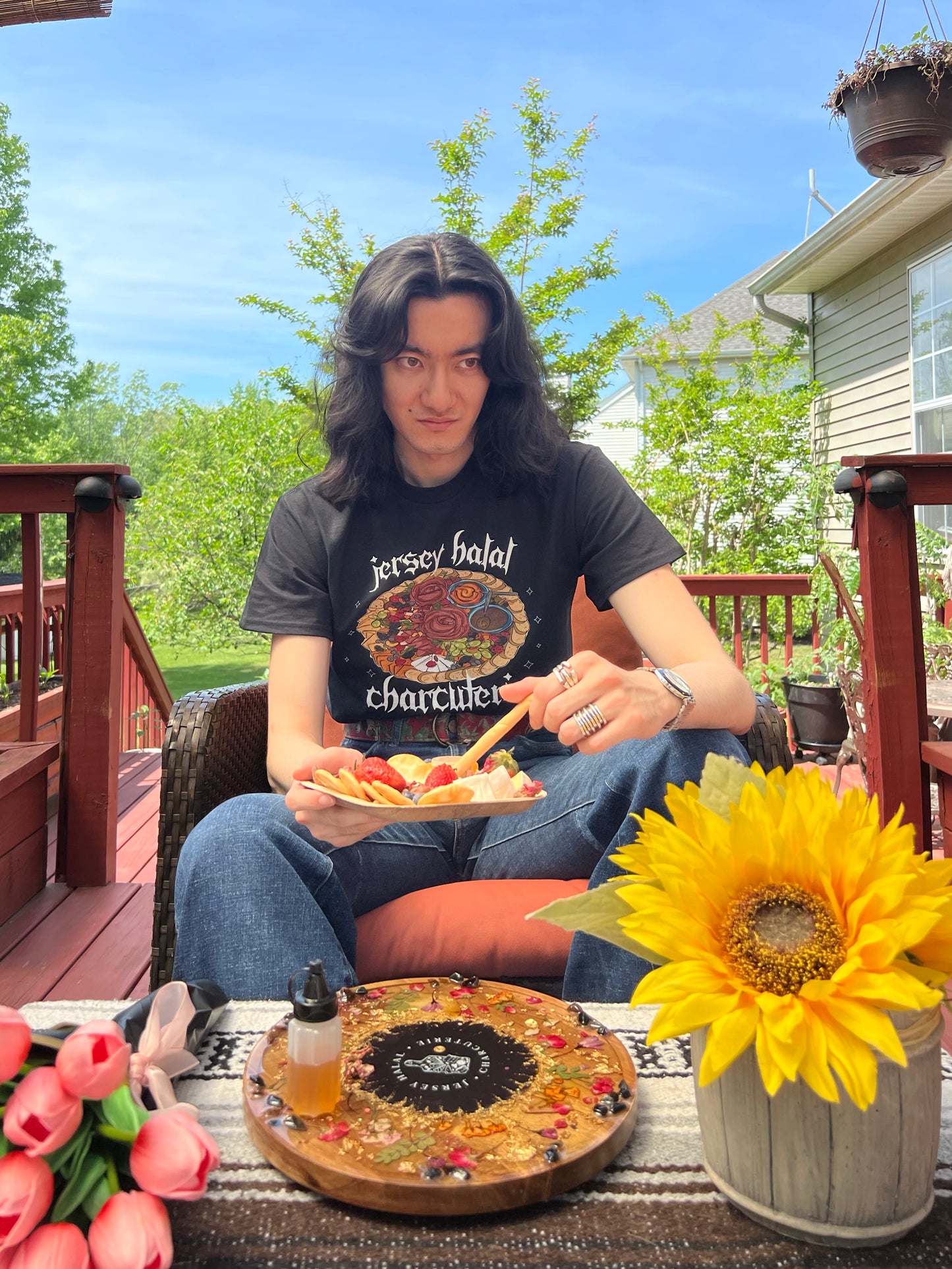 Halal Bites & Bold Vibes Graphic Tee